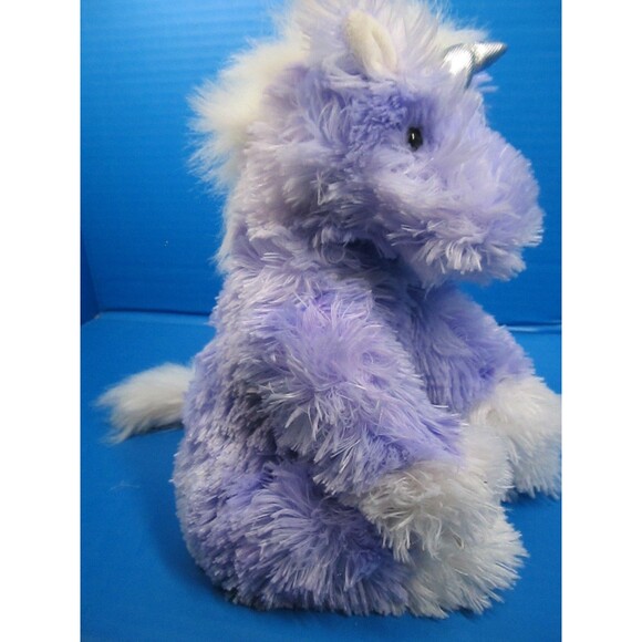 Boyds Bears & Friends Lilac Purple Unicorn Bean Bottom Plush 1998-2003 - Picture 5 of 11